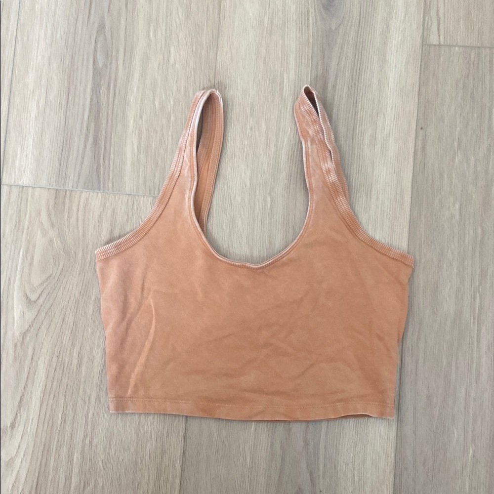 Freepeople Movement Tan Cropped Tank Top EUC